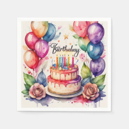 Geburtstag Serviette