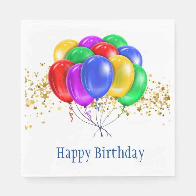 Geburtstag Serviette (Vorderseite)