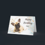 Geburtstag Son Niedlichen Französischer Bulldog H Karte<br><div class="desc">Geburtsdatum Son Niedlichen Französischer Bulldog Hund Tier</div>