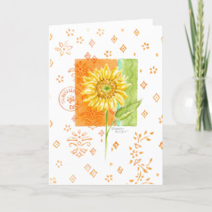 Geburtstag Sonnenschein Tag Sonnenblumen Grußkarte Dankeskarte