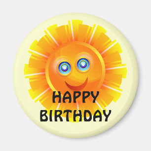 GEBURTSTAG: Sonnenschein zum Geburtstag Magnet