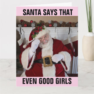 GEBURTSTAG SPANKING SANTA KARTE FÜR DIE EHEFRAU SI