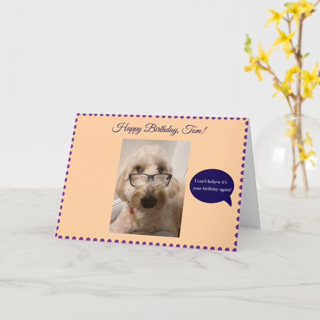 Geburtstag Spaß, geklappte Grußkarte Karte (Gelbe Blume)