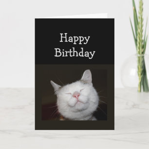 Geburtstag Spaß Niedlich Lächeln Katze für Inspira Karte