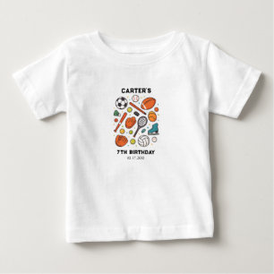 Geburtstag Sportspielzeit All-Star   Kindersport Baby T-shirt