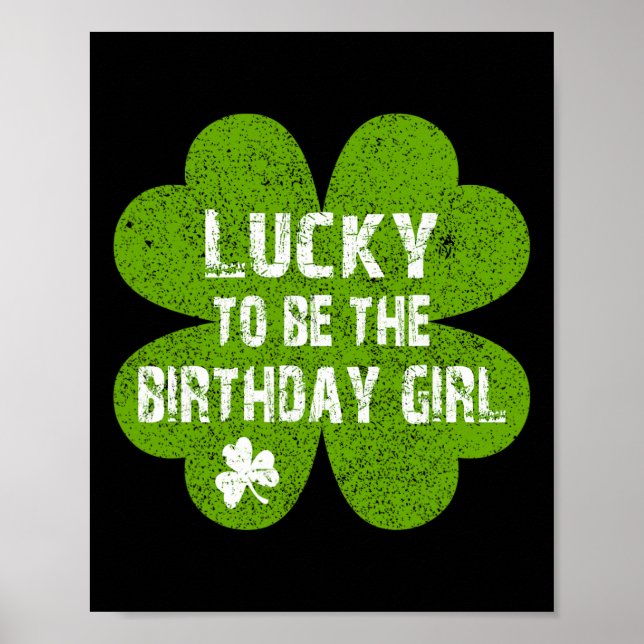 Geburtstag St. Patrick's Day Glücklich zum Geburts Poster (Vorne)