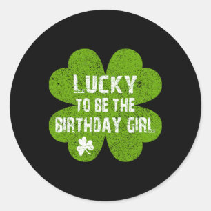 Geburtstag St. Patrick's Day Glücklich zum Geburts Runder Aufkleber