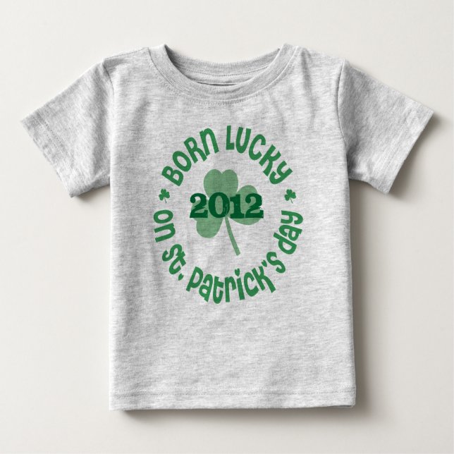 Geburtstag St. Patricks Tages Baby T-shirt (Vorderseite)