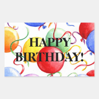 Geburtstag Sticker Happy Birthday Balloons