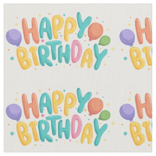 Geburtstag🎂 Stoff 🎂 (Nahaufnahme)