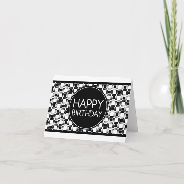 Geburtstag (studioSquares) Karte (Vorderseite)