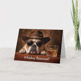 Geburtstag Süß und lustig Country Western Bulldogg Karte