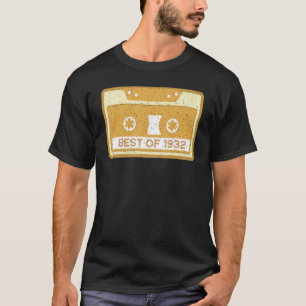 Geburtstag T Shirt Best of 1932 90th Celebration V