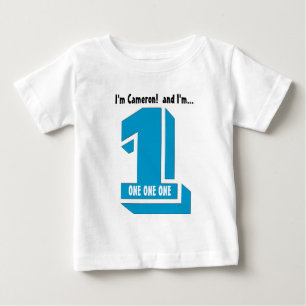 Geburtstag-T-Shirt für ein jähriges Ver 16 Baby T-shirt