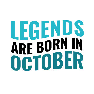 Geburtstag T-Shirt, Legenden sind Geboren im Oktob T-Shirt