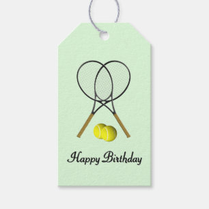 Geburtstag Tennis Green Sports Geschenkanhänger