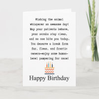 Geburtstag Tierarzt