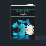 GEBURTSTAG - TOCHTER - BLAUE BLUMEN AUF SCHWARZEM KARTE<br><div class="desc">Schöne Blumenkarte mit steifem Kontrast des Schwarzen und der Blues - ANMERKUNG:  auch verfügbar auch in den Geburtstagen,  danke und beten für Sie (der Tag der Mutter)</div>