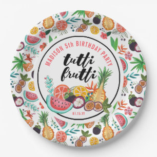 Geburtstag   Tutti Frutti   Papierteller für die P
