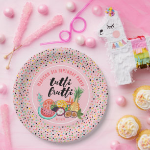 Geburtstag   Tutti Frutti   Papierteller für die P