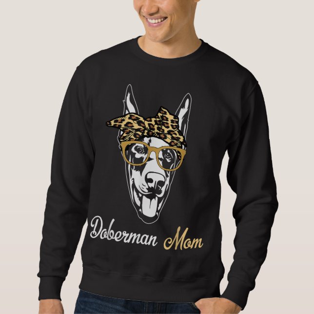 Geburtstag und Muttertag Geschenk-Doberman-Mama Sweatshirt (Vorderseite)