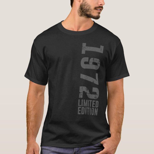 Geburtstag und Vintag geboren 1972 T-Shirt (Vorderseite)