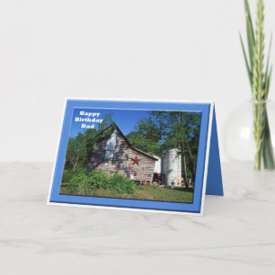 Geburtstag - Vater-alte Virginia-Scheune Karte