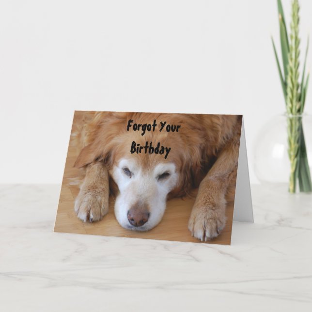 Geburtstag - Vergessen Sie Ihren Geburtstag Karte (Vorderseite)