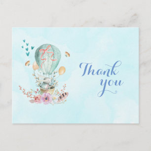 Geburtstag Vielen Dank, dass Sie in einem Ballon r Postkarte