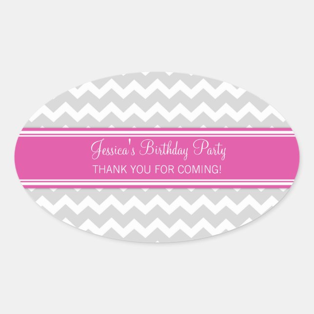 Geburtstag Vielen Dank Individuelle Name Gefallen  Ovaler Aufkleber (Vorderseite)