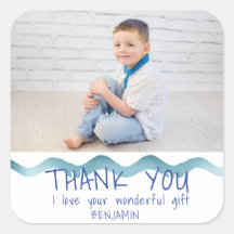 Geburtstag Vielen Dank Kids Foto Sticker Boy