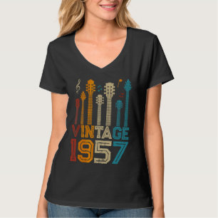 Geburtstag Vintag 1957 Gitarrist Guitar T-Shirt