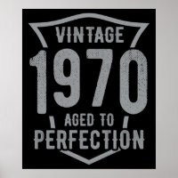 Geburtstag Vintag 1970 vollendet
