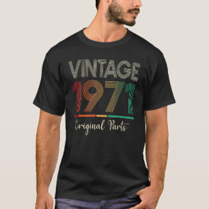 Geburtstag Vintag 1971 Geburtstag 1971 Orig T-Shirt