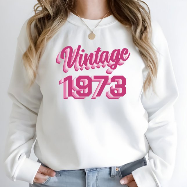 Geburtstag Vintag 1973 Geschenk Sweatshirt (Von Creator hochgeladen)