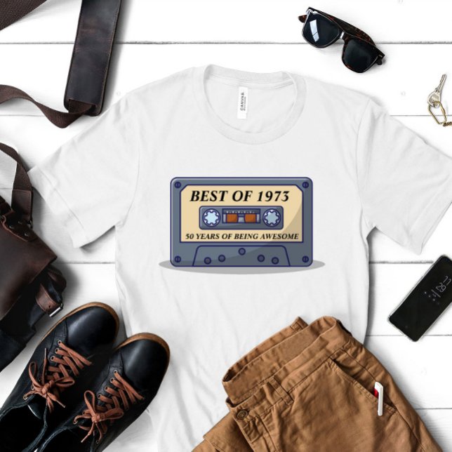 Geburtstag Vintag 1973 Geschenk T-Shirt (Von Creator hochgeladen)