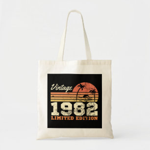 Geburtstag Vintag 1982 Limited Edition Retro Tragetasche