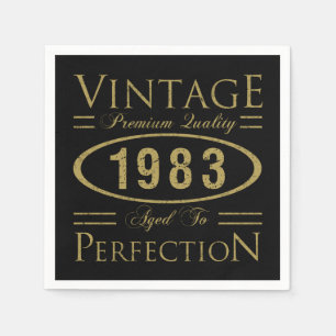 Geburtstag Vintag 1983 Serviette