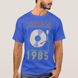 Geburtstag Vintag 1985 Vinyl Record DJ Geschenk T-Shirt
