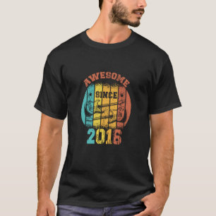 Geburtstag Vintag 2016 Retro 7 Jahre alte Gitarre T-Shirt