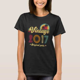 Geburtstag Vintag 2017 Ursprüngliches Jahr der b T-Shirt