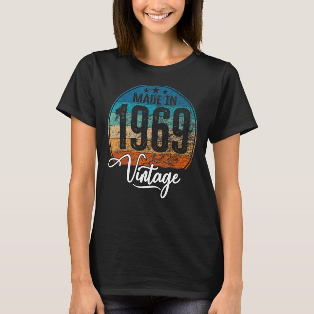 Geburtstag Vintag Geburtstag Jahr 1969 Geburtstag T-Shirt (Vorderseite)
