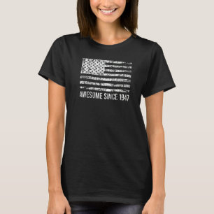 Geburtstag Vintage US-Flagge Phantastisch seit 194 T-Shirt