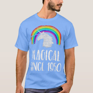 Geburtstag, Vintages Einhorn, Magisch seit 1950 T-Shirt