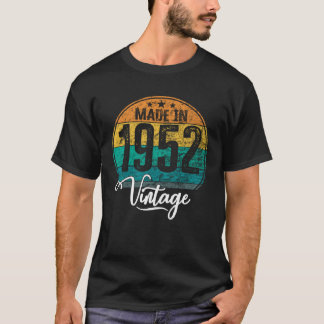 Geburtstag Vintages Geburtsjahr 1952 Geburtstag 4 T-Shirt