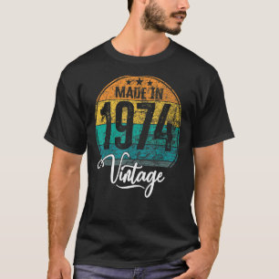 Geburtstag Vintages Geburtsjahr 1974 Geburtstag T-Shirt
