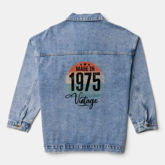 Geburtstag Vintages Geburtsjahr 1975 Geburtstag Jeansjacke