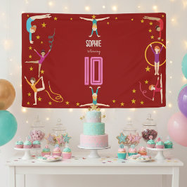 Geburtstag von Akrobatik und Gymnastik Banner