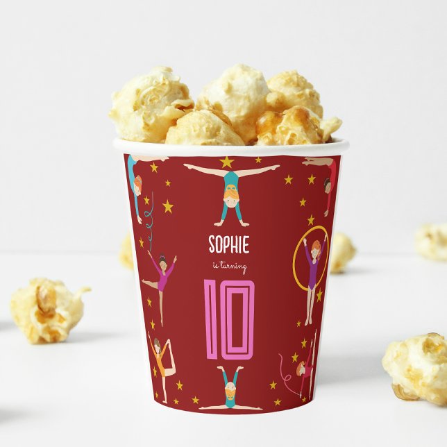 Geburtstag von Akrobatik und Gymnastik Pappbecher (Von Creator hochgeladen)