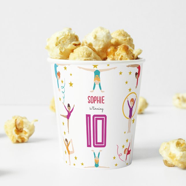 Geburtstag von Akrobatik und Gymnastik Pappbecher (Von Creator hochgeladen)